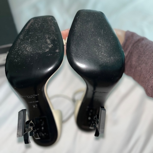 COPY - YSL OPYUM SANDALS IN PATENT LEATHER WITH BLACK HEEL - Picture 2 of 5